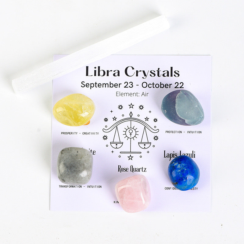 Twelve constellations crystal raw stone